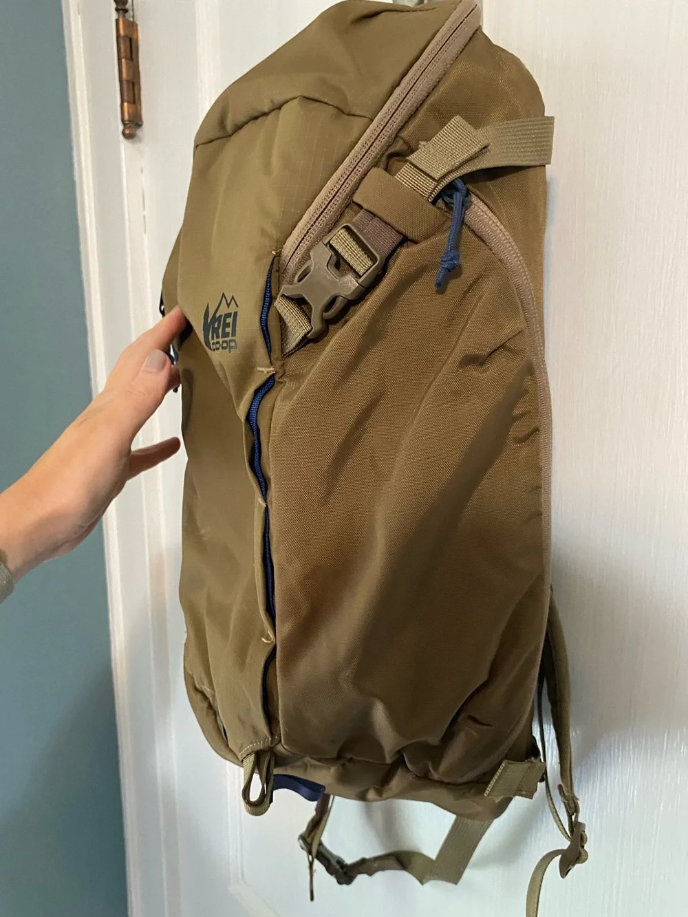 REI brown backpack